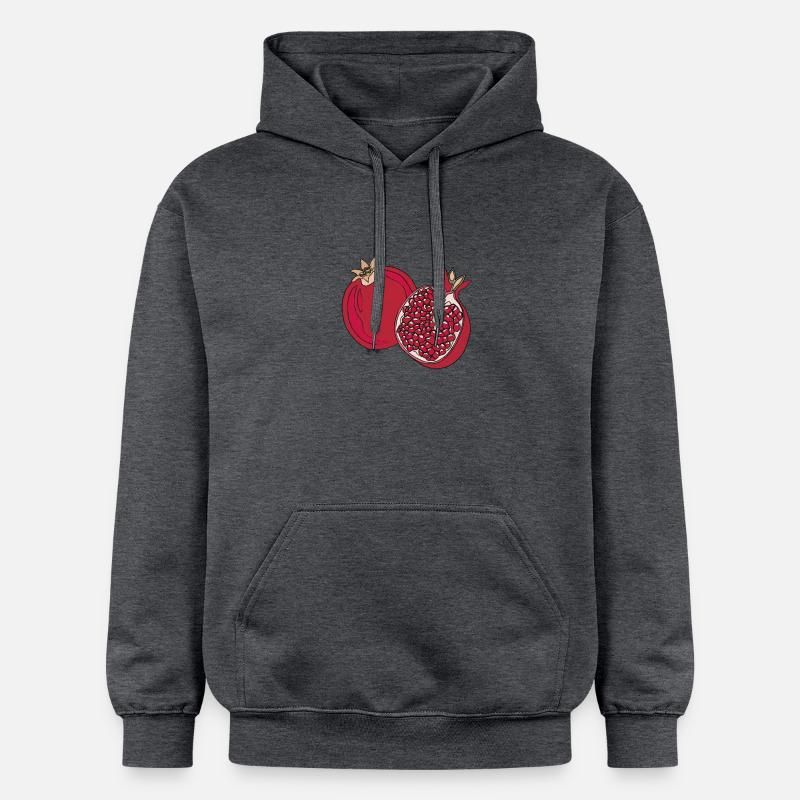 Pamplemousse d’été fruit savoureux plaisir cadeau - Sweat à capuche Softstyle® Gildan Unisexe - gris foncé chiné