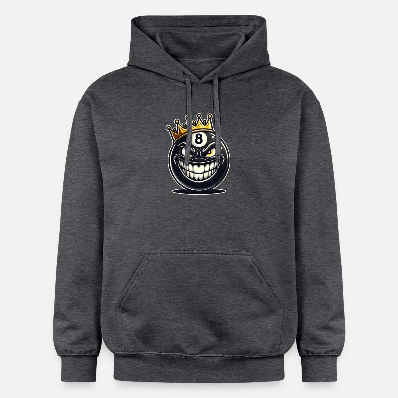 Roi du billard - Sweat à capuche Softstyle® Gildan Unisexe - gris foncé chiné