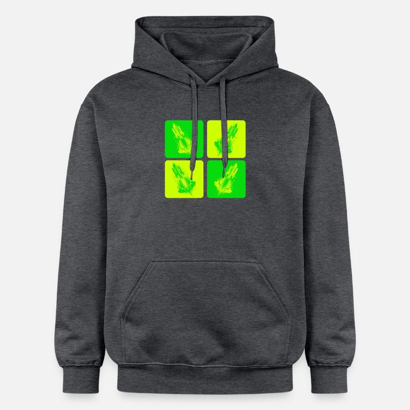 Conception de l’espace - Sweat à capuche Softstyle® Gildan Unisexe - gris foncé chiné