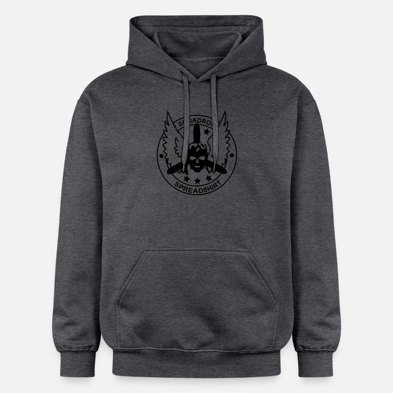 spitfire_1 - Sweat à capuche Softstyle® Gildan Unisexe - gris foncé chiné
