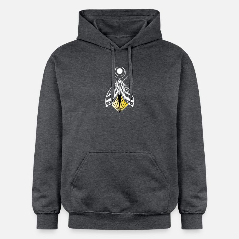 Firefly Moth Moth Moth - Sweat à capuche Softstyle® Gildan Unisexe - gris foncé chiné