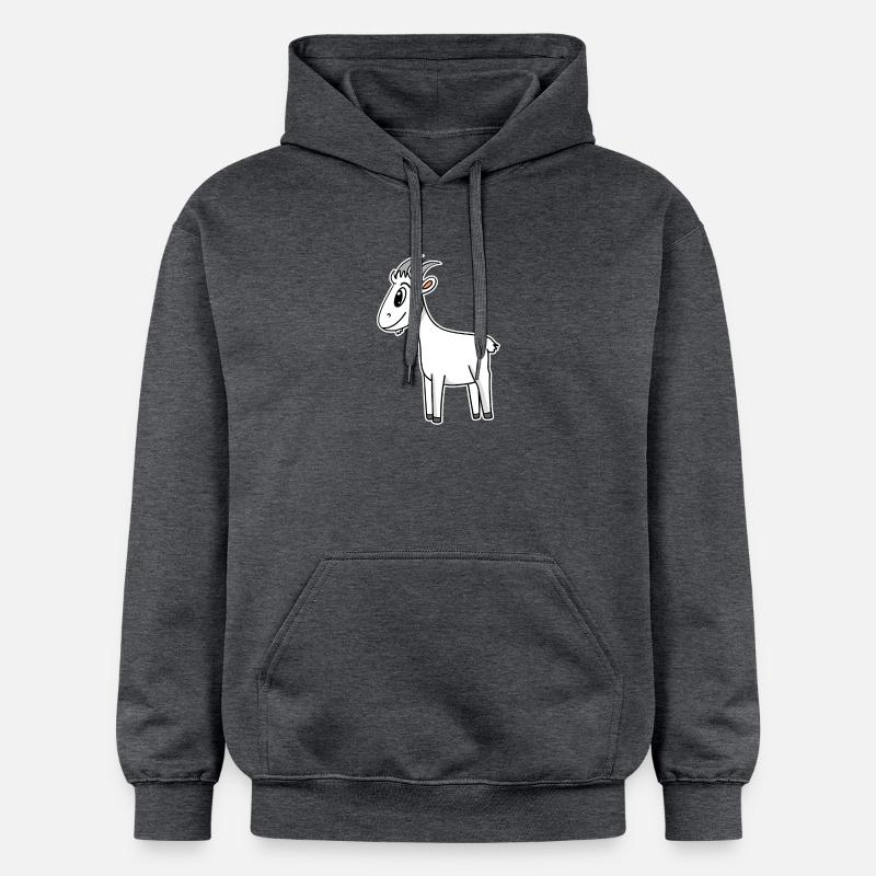 Chèvre Chèvre Chèvre - Sweat à capuche Softstyle® Gildan Unisexe - gris foncé chiné