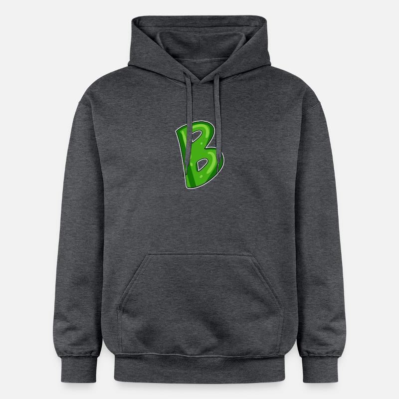 point B - point initial B - Sweat à capuche Softstyle® Gildan Unisexe - gris foncé chiné