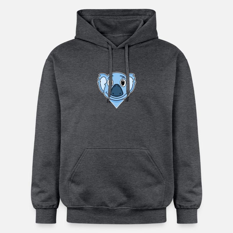 Koala Tête d’ours - Sweat à capuche Softstyle® Gildan Unisexe - gris foncé chiné