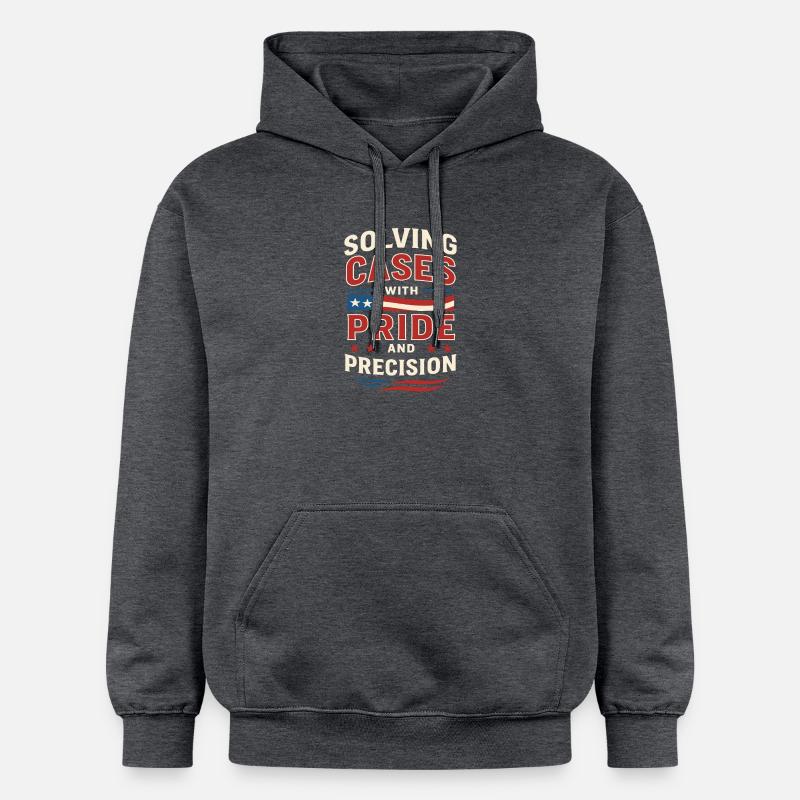 Forensic Nurse Practitioner Pride & Precision - Gildan Unisex Softstyle® Midweight Hoodie - Dunkelgrau meliert