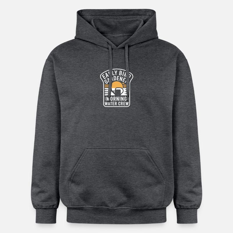 Jardinier Matinal Matinal Équipe d’eau - Sweat à capuche Softstyle® Gildan Unisexe - gris foncé chiné