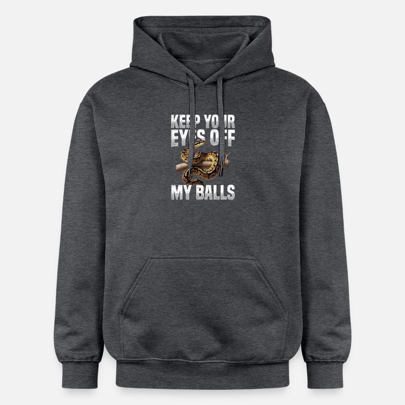Königspython Schlangen Liebhaber Terrarium Python - Gildan Unisex Softstyle® Midweight Hoodie - Dunkelgrau meliert