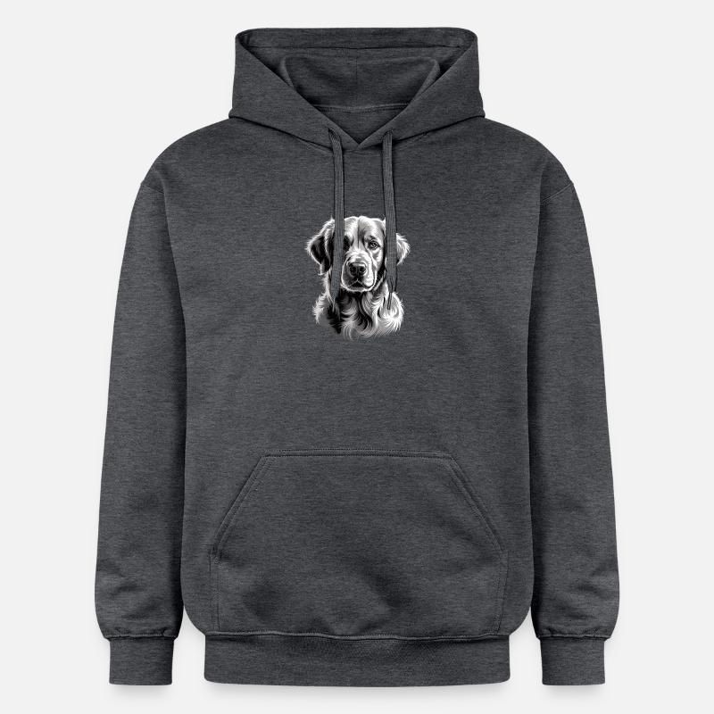 Labrador - Sweat à capuche Softstyle® Gildan Unisexe - gris foncé chiné