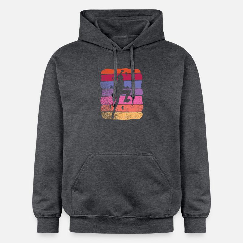 Bloc de bloc de Boulderer - Sweat à capuche Softstyle® Gildan Unisexe - gris foncé chiné
