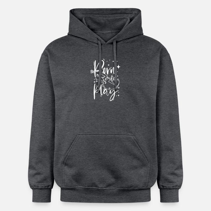 Né pour jouer du violoncelle - Sweat à capuche Softstyle® Gildan Unisexe - gris foncé chiné