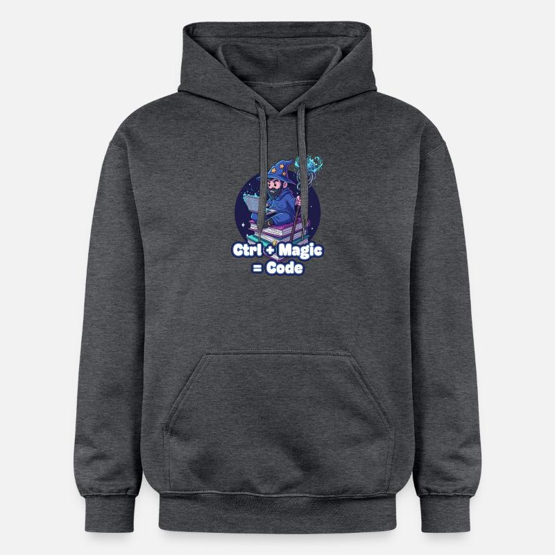 Ctrl Magic Code Zauberer - Gildan Unisex Softstyle® Midweight Hoodie - Dunkelgrau meliert