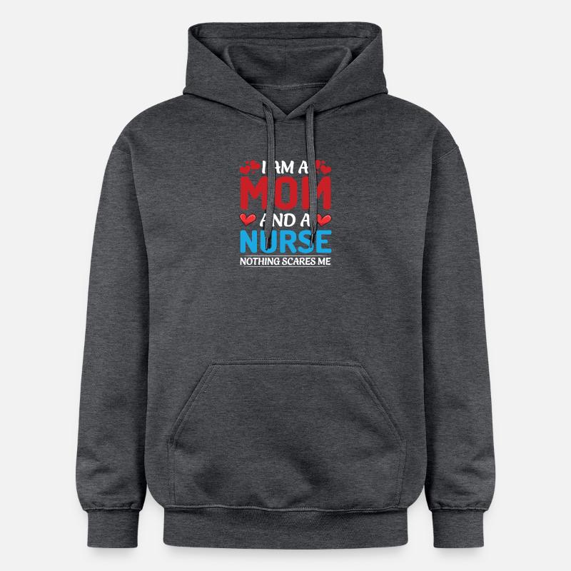 Conception de maman et d’aidant - Sweat à capuche Softstyle® Gildan Unisexe - gris foncé chiné