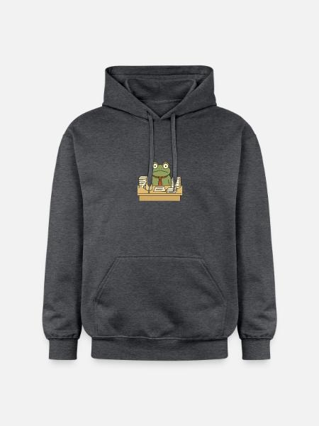 Business Frog - Gildan Unisex Softstyle® Midweight Hoodie - dark heather grey