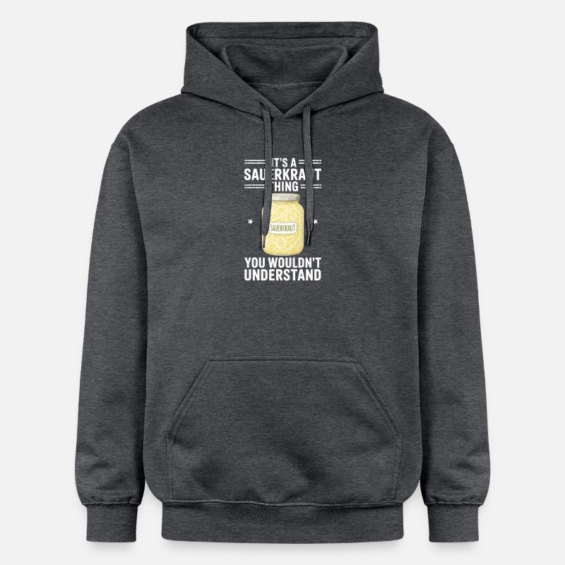 Cadeau de choucroute - Sweat à capuche Softstyle® Gildan Unisexe - gris foncé chiné