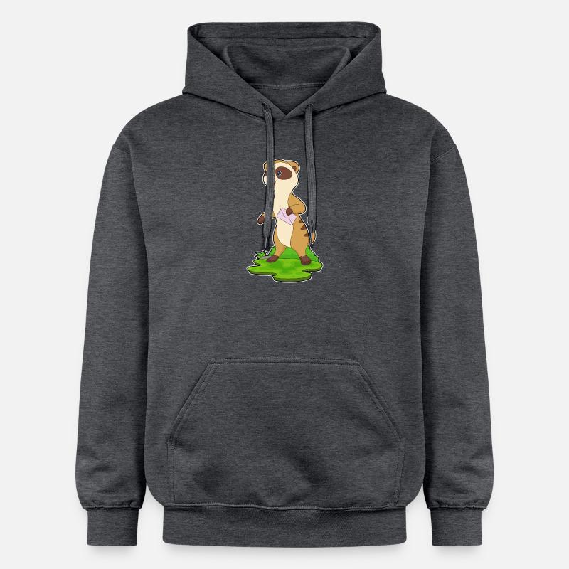 Enveloppe de suricate - Sweat à capuche Softstyle® Gildan Unisexe - gris foncé chiné