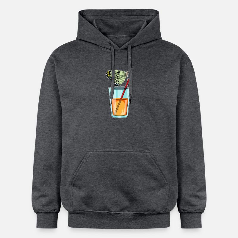Jus de papillon - Sweat à capuche Softstyle® Gildan Unisexe - gris foncé chiné
