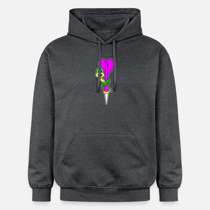 Fléchette serpent - Sweat à capuche Softstyle® Gildan Unisexe - gris foncé chiné