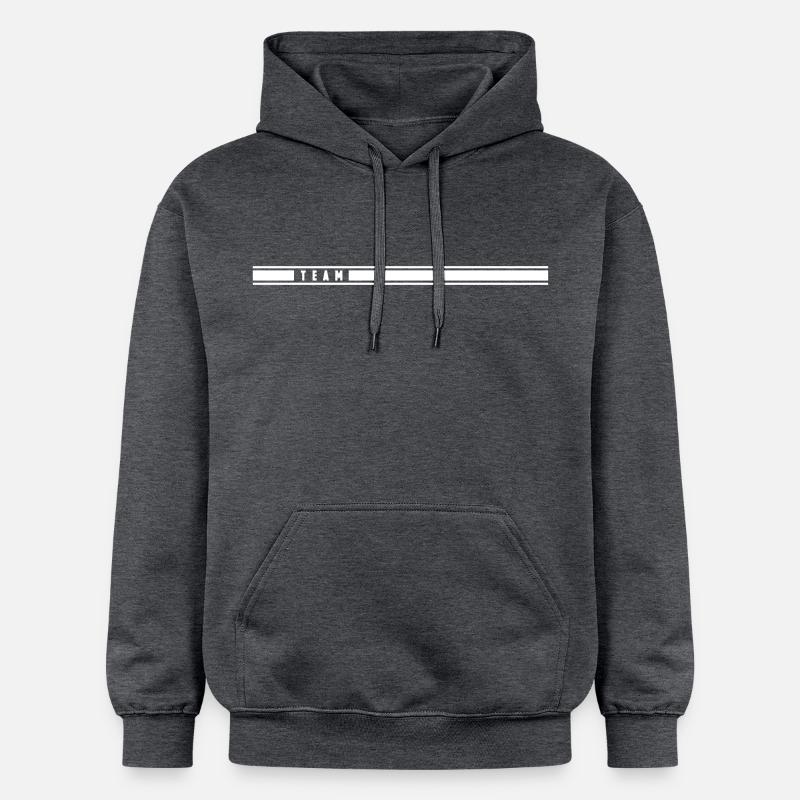 Team - Sweat à capuche Softstyle® Gildan Unisexe - gris foncé chiné