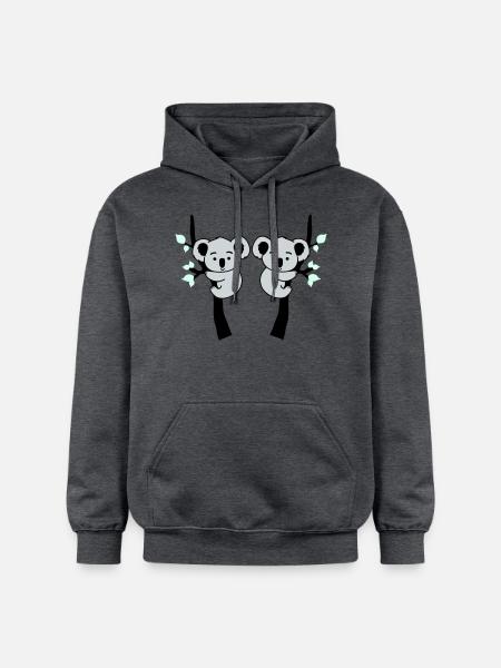 Koala Bear Comic Tree 2 - Gildan Unisex Softstyle® Midweight Hoodie - dark heather grey