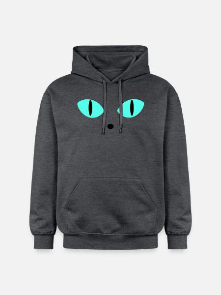 Blaue Augen - Gildan Unisex Softstyle® Midweight Hoodie - Dunkelgrau meliert