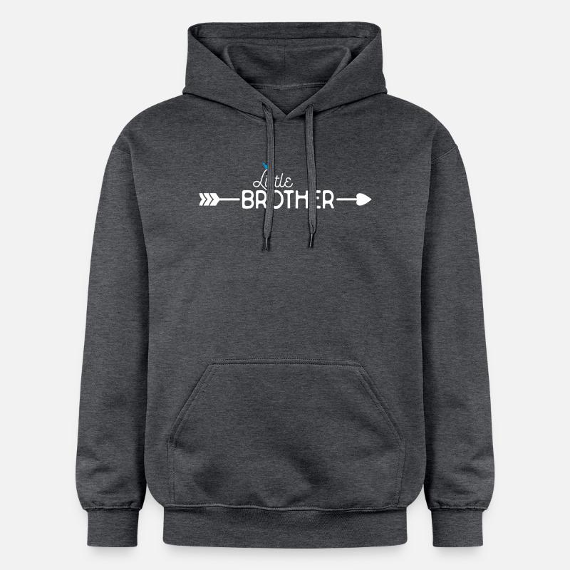 Petit frère - Sweat à capuche Softstyle® Gildan Unisexe - gris foncé chiné