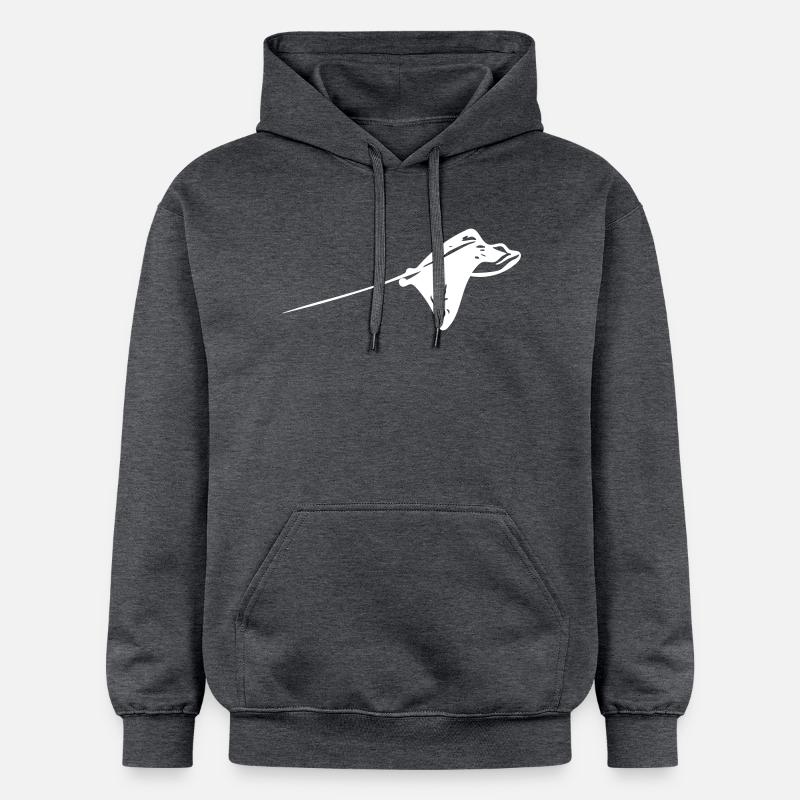 Adlerrochen Vector Vol - Sweat à capuche Softstyle® Gildan Unisexe - gris foncé chiné