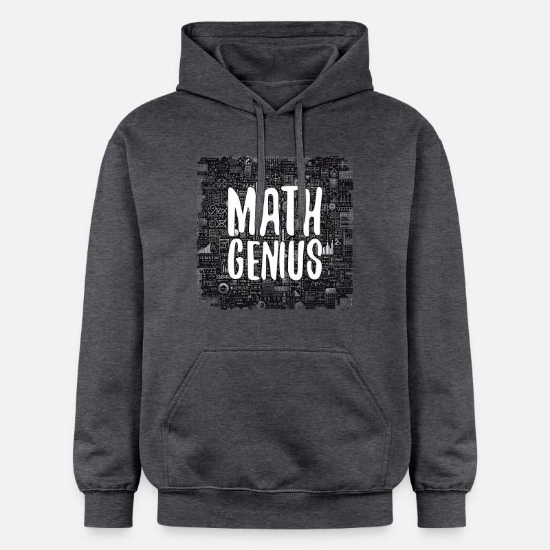 Math Genius Math Genius Math cadeau - Sweat à capuche Softstyle® Gildan Unisexe - gris foncé chiné