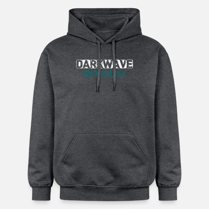 Darkwave Coldwave - Sweat à capuche Softstyle® Gildan Unisexe - gris foncé chiné