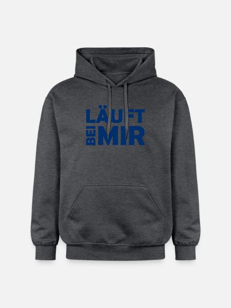 Runs with me - Cool saying - Running - Gildan Unisex Softstyle® Midweight Hoodie - dark heather grey