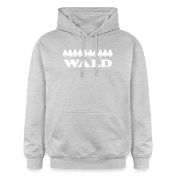 Forest - Gildan Unisex Softstyle® Midweight Hoodie - light heather grey - Front - Liana (172cm) & Jaron (178cm)