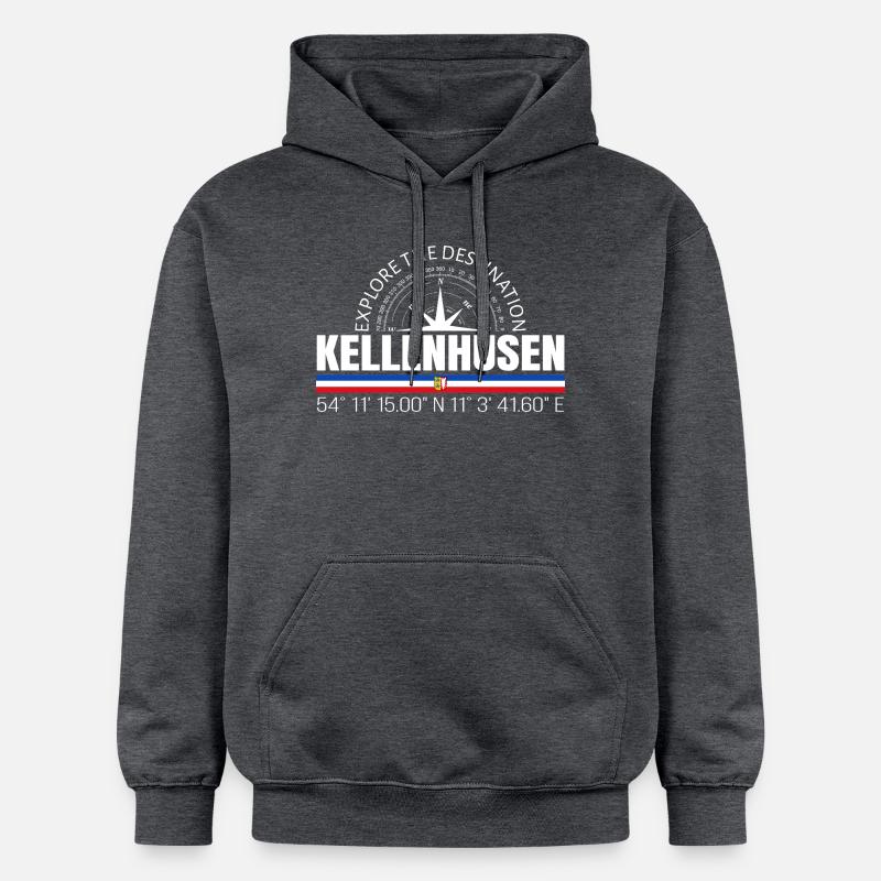 Kellenhusen - Sweat à capuche Softstyle® Gildan Unisexe - gris foncé chiné