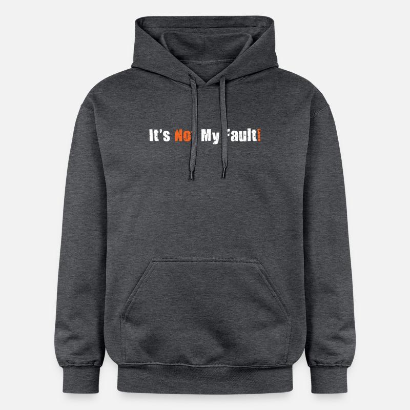 C’est pas ma faute! - Sweat à capuche Softstyle® Gildan Unisexe - gris foncé chiné