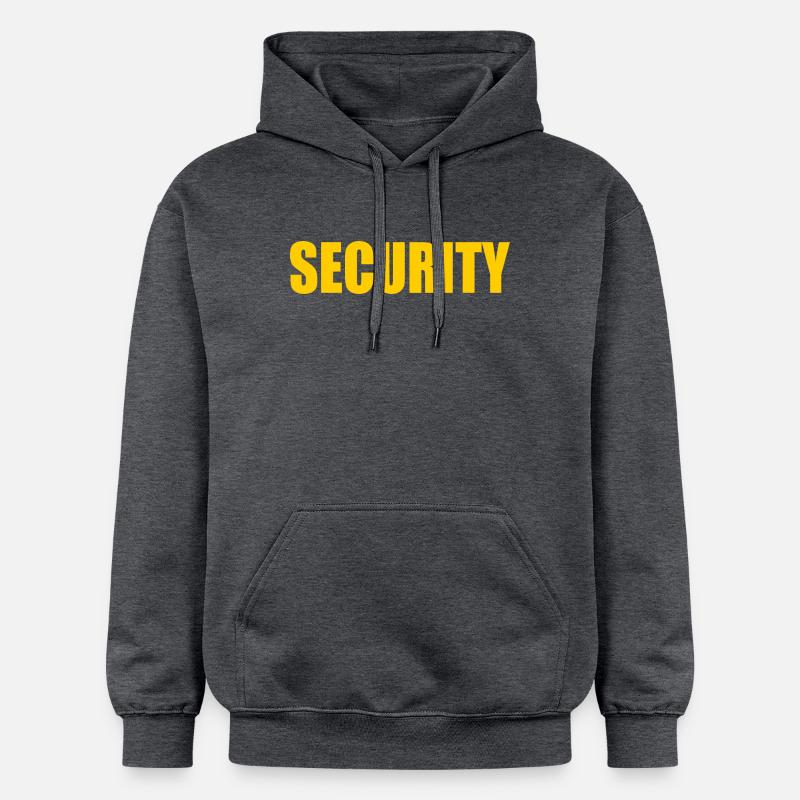 Security - Sweat à capuche Softstyle® Gildan Unisexe - gris foncé chiné