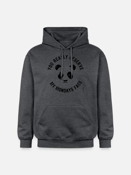 Mondays Face - Gildan Unisex Softstyle® Midweight Hoodie - dark heather grey