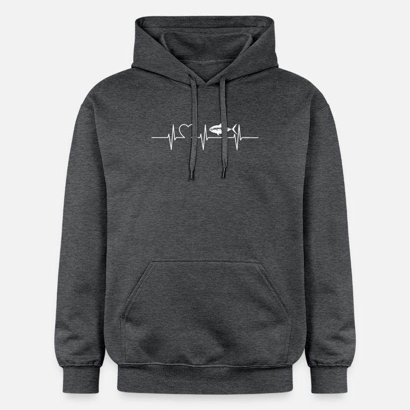 Thon Thunfische Thunfisch - Sweat à capuche Softstyle® Gildan Unisexe - gris foncé chiné