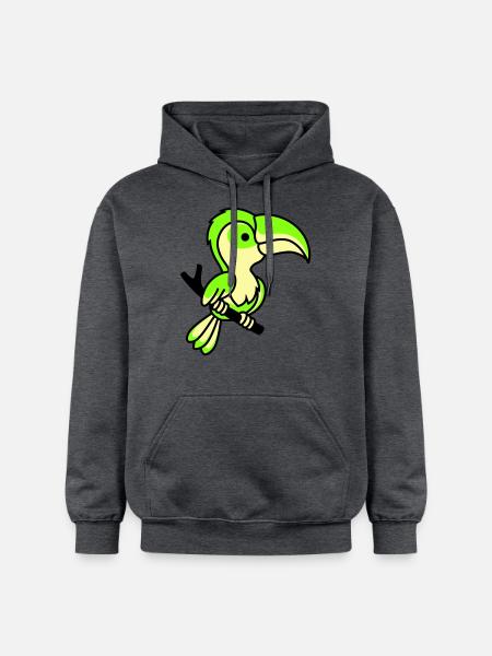 parrot - Gildan Unisex Softstyle® Midweight Hoodie - dark heather grey