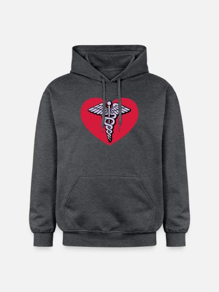 Doctor of love - Gildan Unisex Softstyle® Midweight Hoodie - dark heather grey