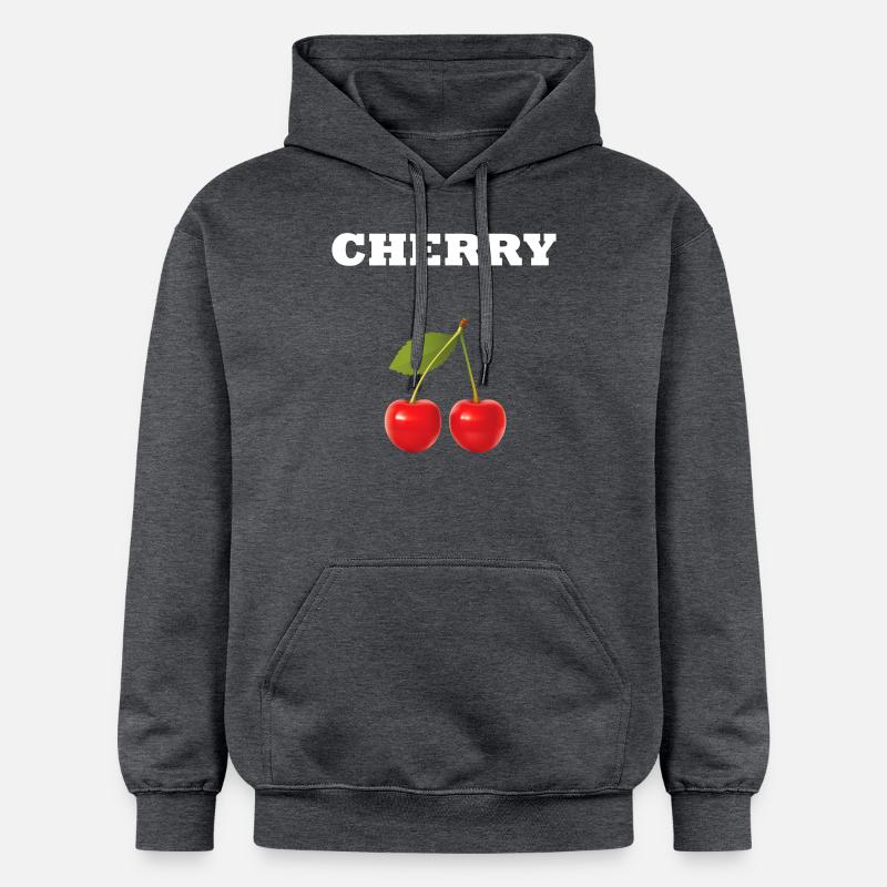 CHERRY STYLE - Sweat à capuche Softstyle® Gildan Unisexe - gris foncé chiné