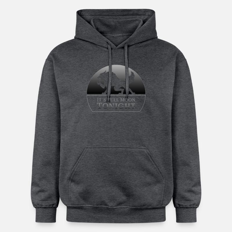 Loup-garou - Sweat à capuche Softstyle® Gildan Unisexe - gris foncé chiné
