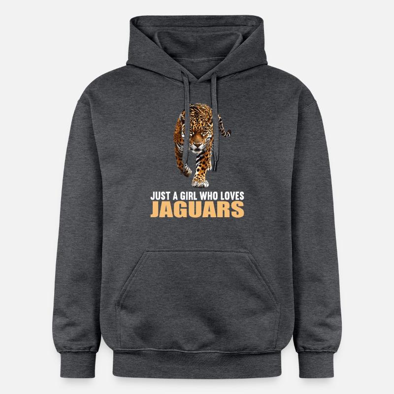 Jaguars Jaguar - Sweat à capuche Softstyle® Gildan Unisexe - gris foncé chiné