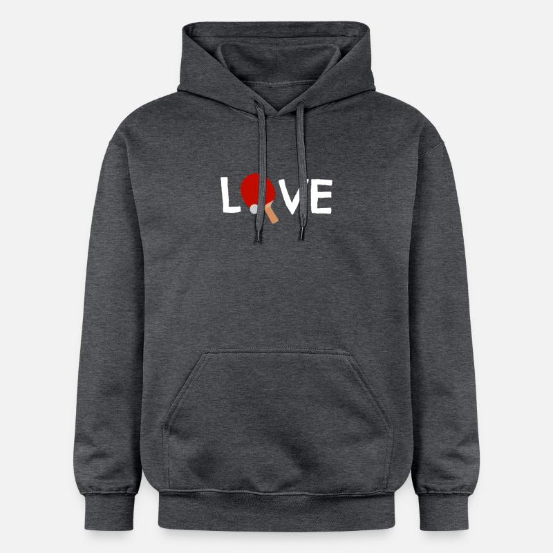 Ping-ping-lt - Sweat à capuche Softstyle® Gildan Unisexe - gris foncé chiné