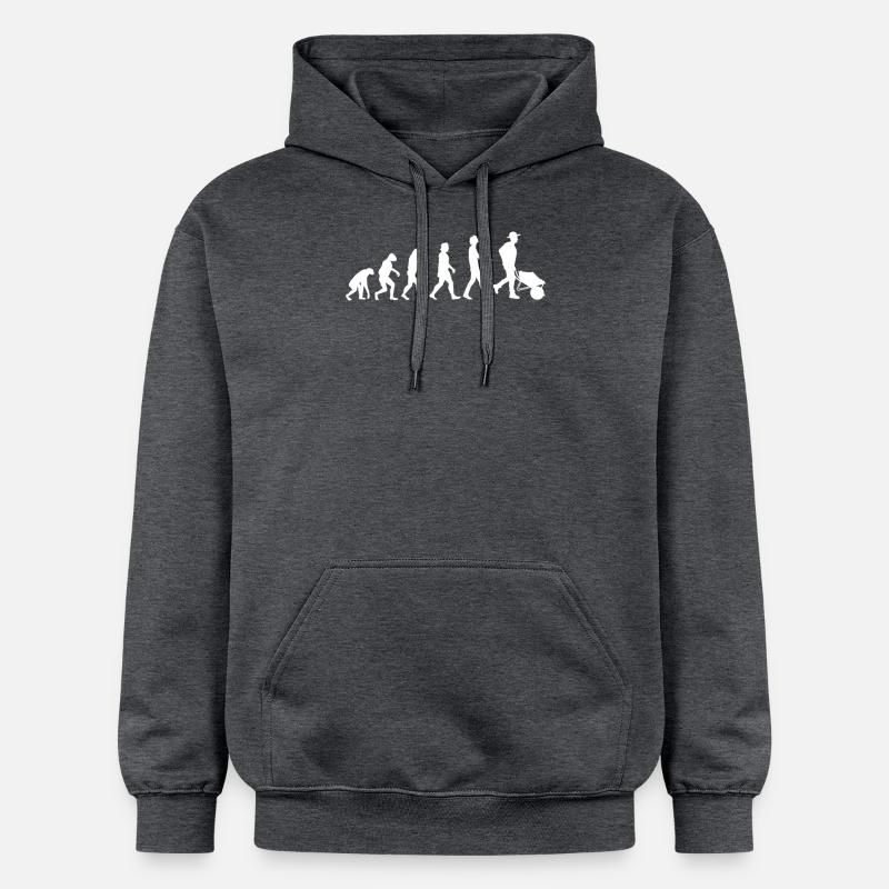 Gärtner Garten Evolution - Gildan Unisex Softstyle® Midweight Hoodie - Dunkelgrau meliert