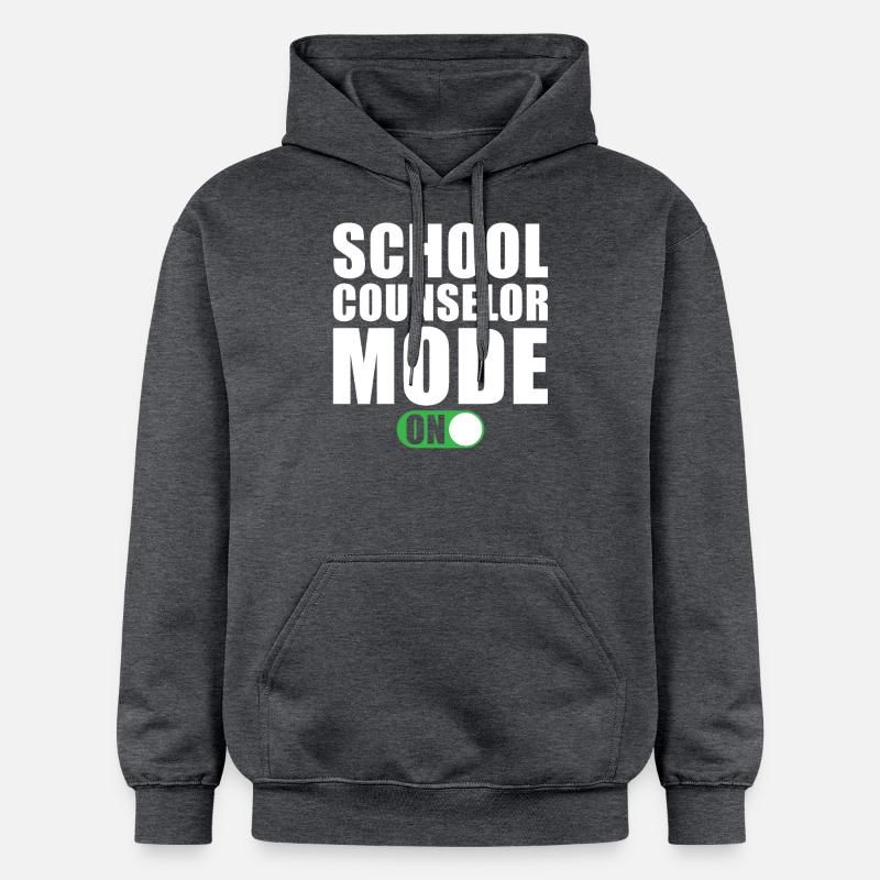 Mode Conseiller scolaire activé - Sweat à capuche Softstyle® Gildan Unisexe - gris foncé chiné