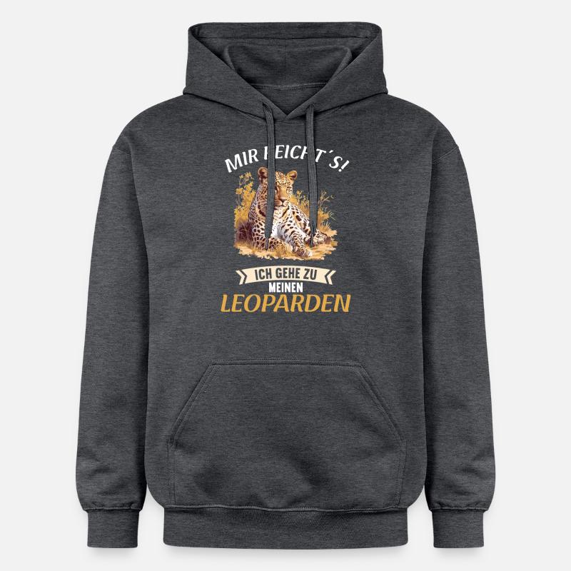 Léopard léopard - Sweat à capuche Softstyle® Gildan Unisexe - gris foncé chiné