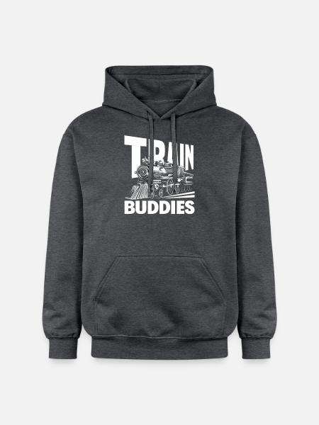 Train Buddies Railway Friends - Gildan Unisex Softstyle® Midweight Hoodie - dark heather grey
