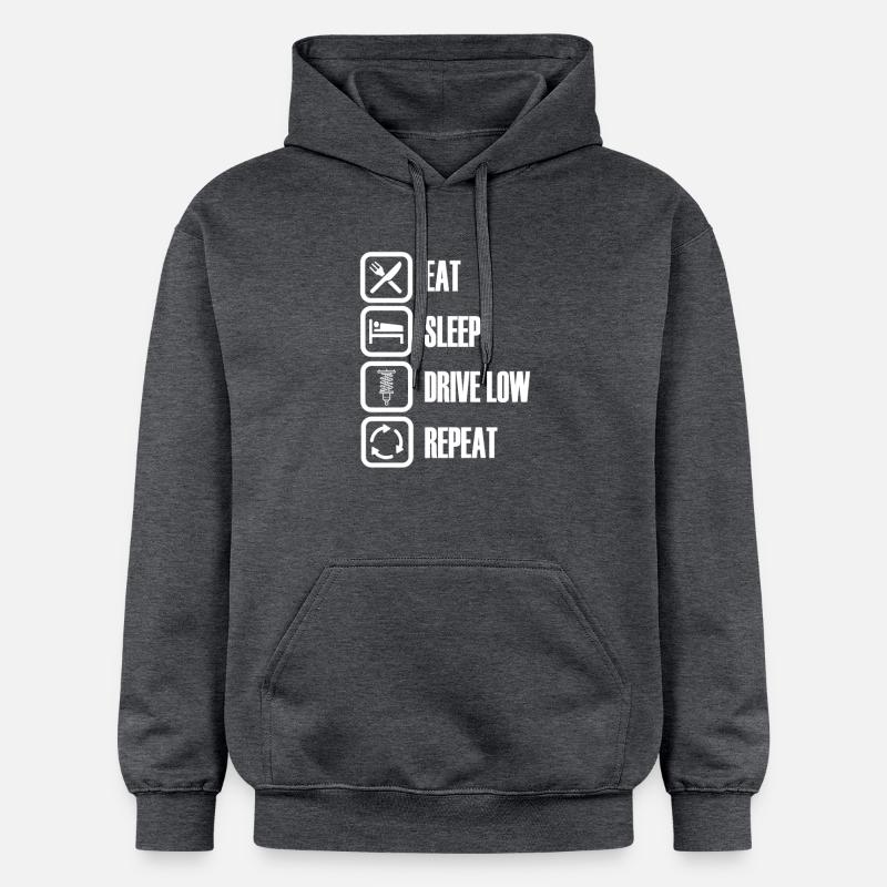 Low Life! - Sweat à capuche Softstyle® Gildan Unisexe - gris foncé chiné