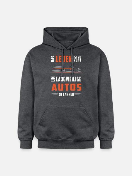 Keine langweiligen Autos - Gildan Unisex Softstyle® Midweight Hoodie - Dunkelgrau meliert