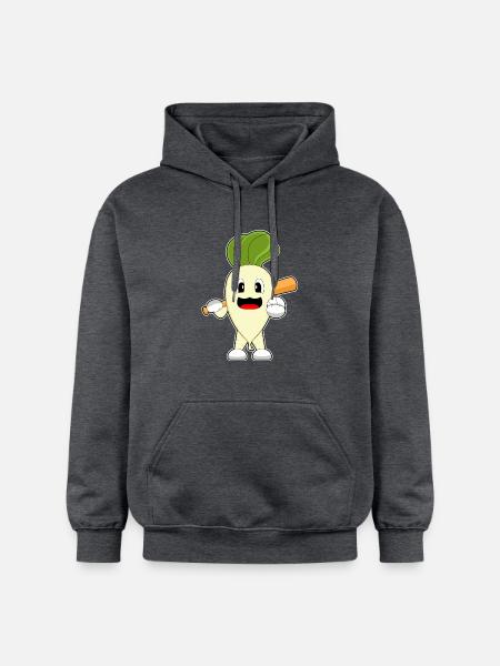 Radish Baseball Baseball Bat - Gildan Unisex Softstyle® Midweight Hoodie - dark heather grey