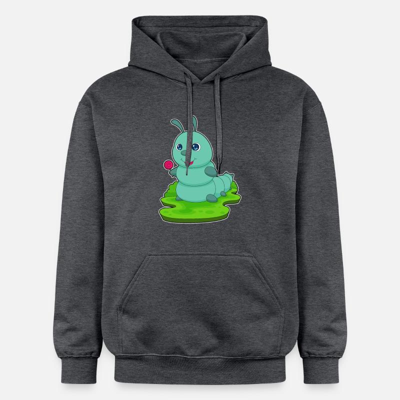 Sucette chenille - Sweat à capuche Softstyle® Gildan Unisexe - gris foncé chiné