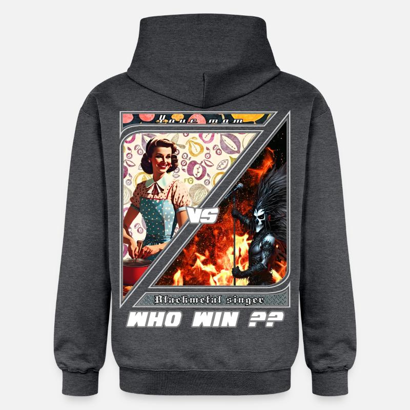 Duel Retro Metal Moderne - Sweat à capuche Softstyle® Gildan Unisexe - gris foncé chiné